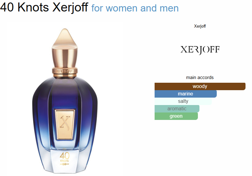 Xerjoff 40 Knots