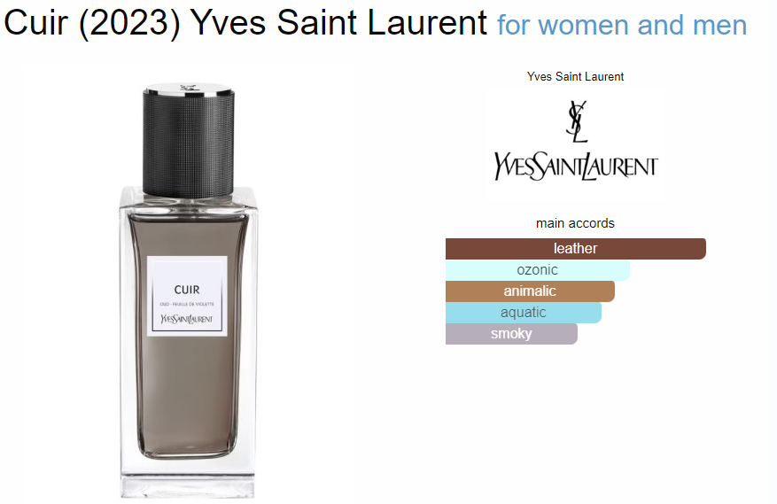 Yves Saint Laurent Cuir